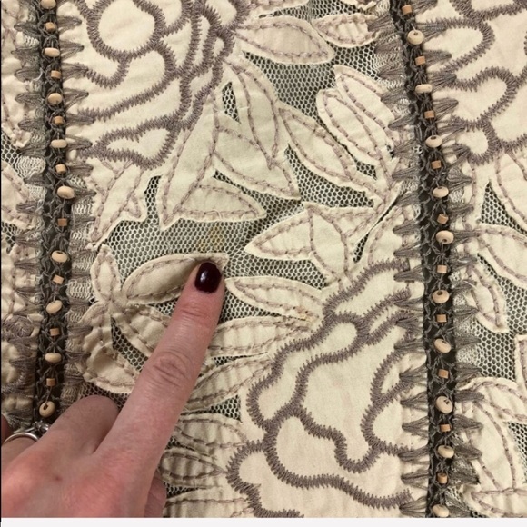 🚨Lafayette148 Appliqué Hand beaded skirt(G6) - Picture 7 of 8